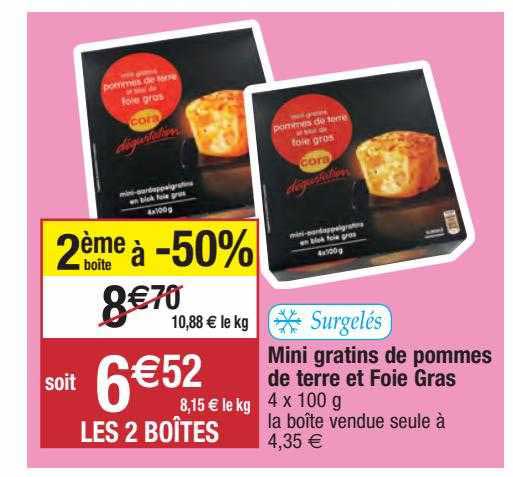 mini gratins de pommes de terre et foie gras