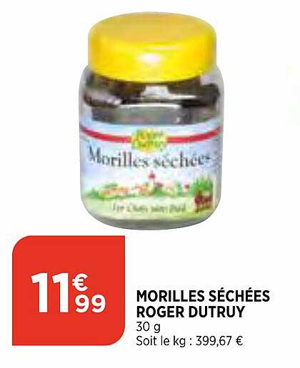 morilles séchées roger dutruy