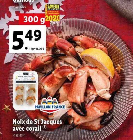 Noix De St Jacques Avec Corail