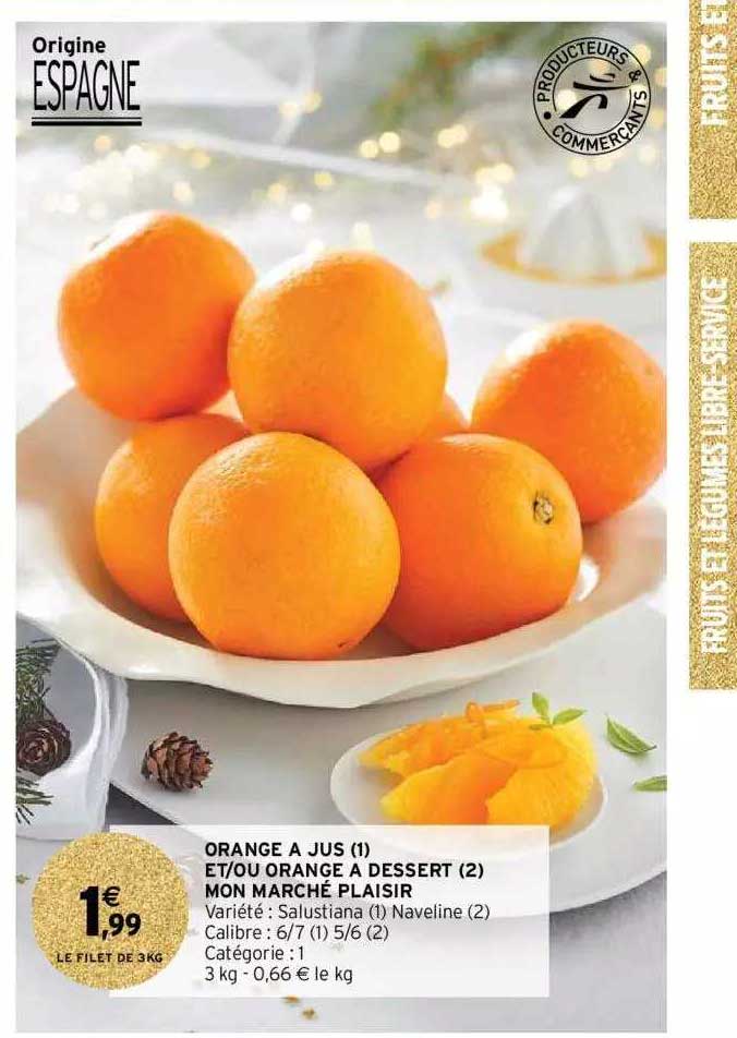 orange à jus et-ou orange à dessert mon marché plaisir