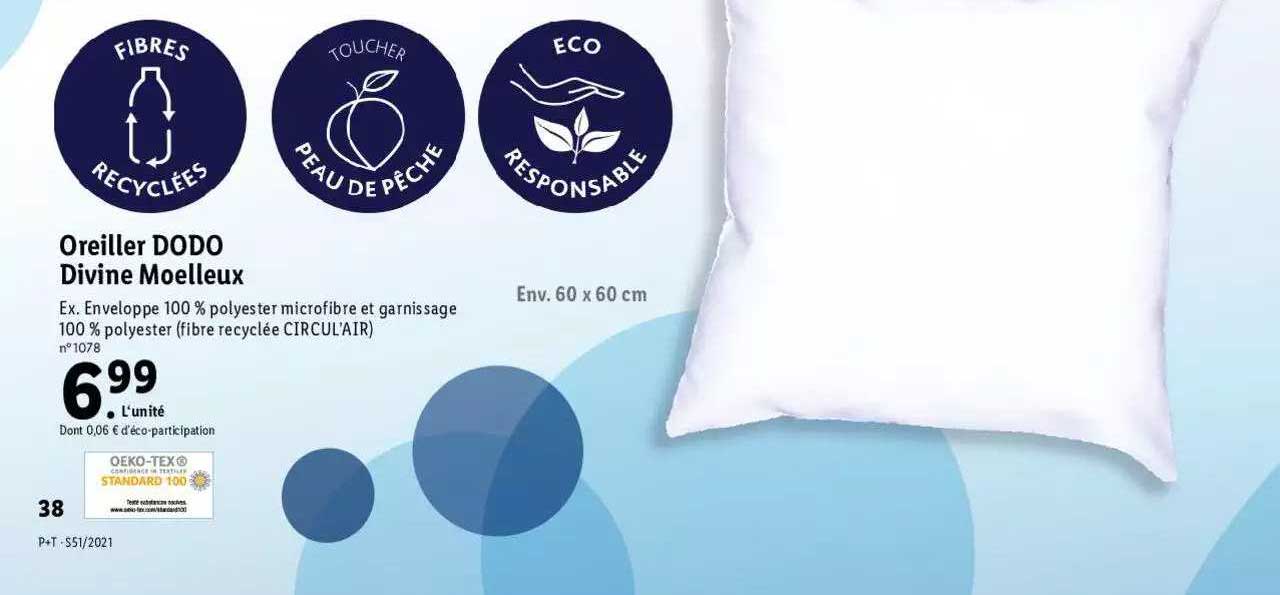 Oreiller Dodo Divine Moelleux