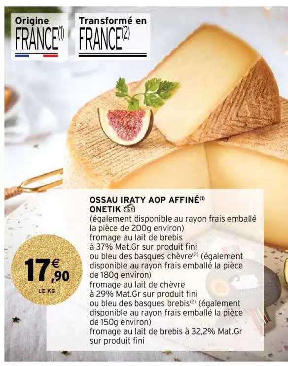 ossau iraty aop affiné onetik