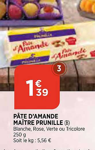 pâte d'amande maître prunille