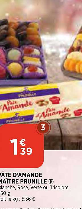 pâte d'amande maître prunille