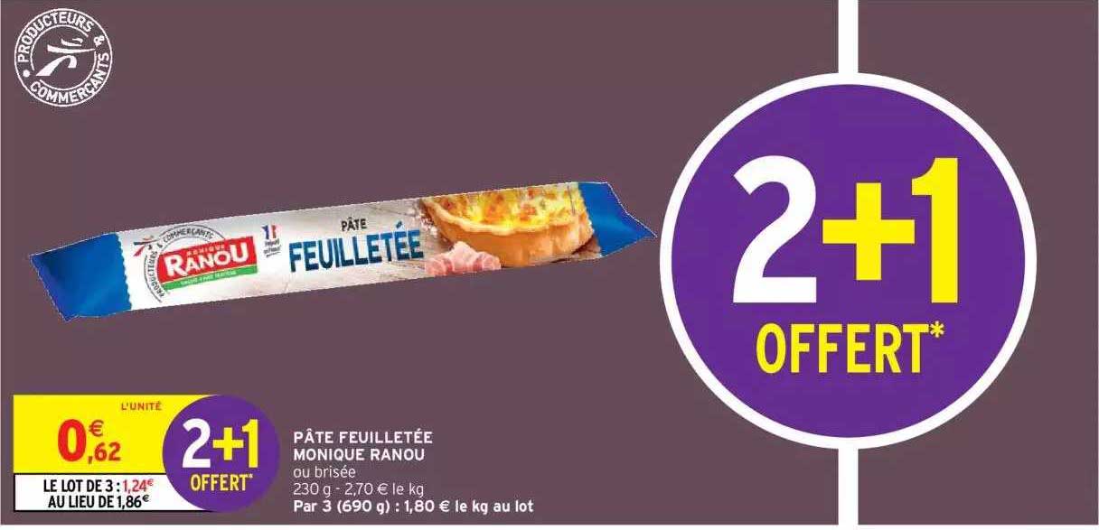 Pâte Feuilletée Monique Ranou