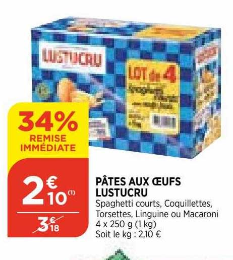 Pâtes Aux Oeufs Lustucru