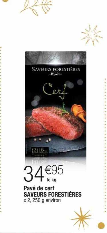 pavé de cerf saveurs forestières