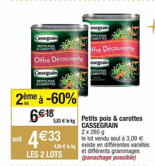 Petits Pois & Carottes Cassegrain