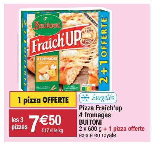 pizza fraîch'up 4 fromages buitoni
