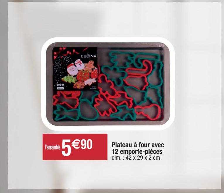 Plateau à Four Avec 12 Emporte-pièces