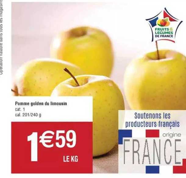 pomme golden du limousin