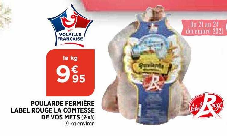 poularde fermière label rouge la comtesse de vos mets