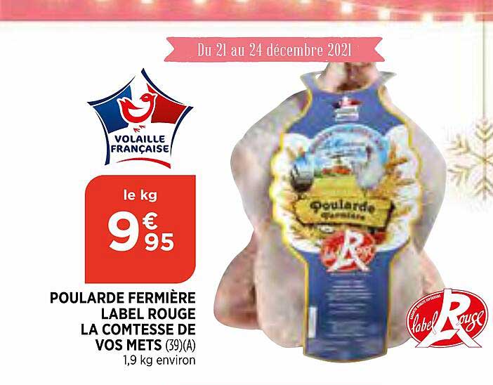 poularde fermière label rouge la comtesse de vos mets