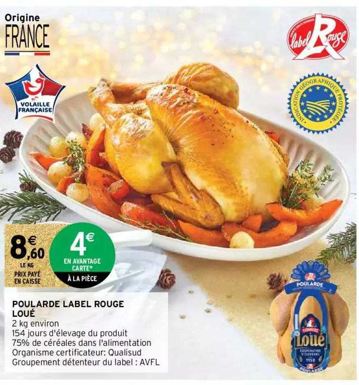 poularde label rouge loué