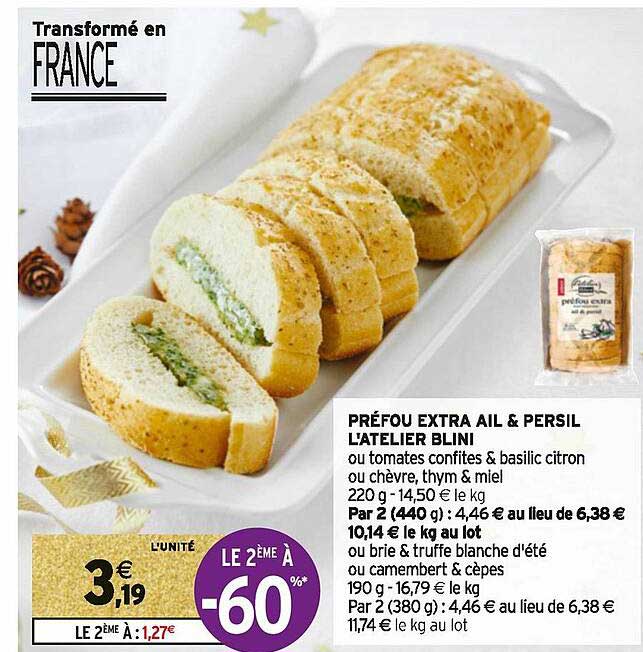 préfou extra ail & persil l'atelier blini