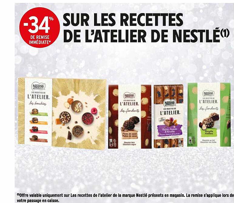 recettes de l'atelier de nestlé