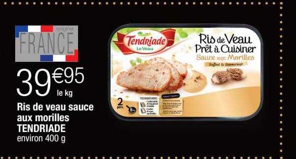 ris de veau sauce aux morilles tendriande