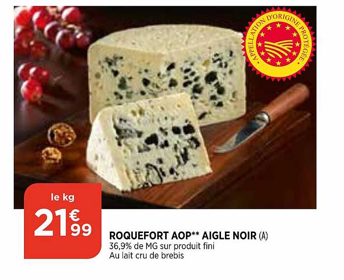 roquefort aop aigle noir $