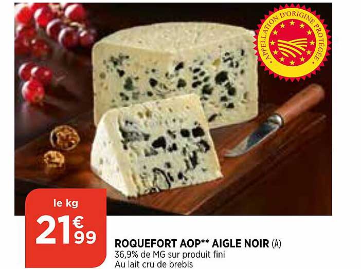 roquefort aop aigle noir