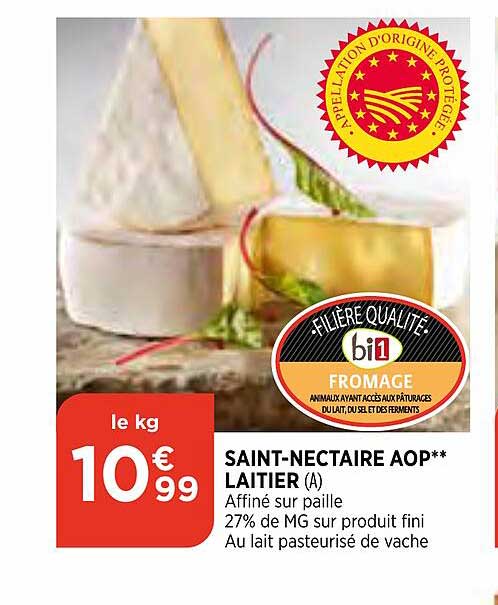 saint-nectaire aop laitier