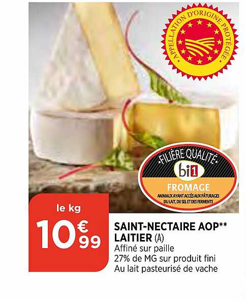 saint-nectaire aop laitier