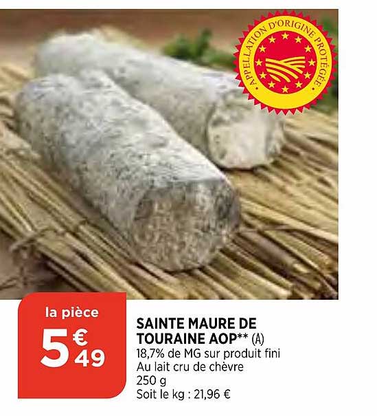 sainte maure de touraine aop