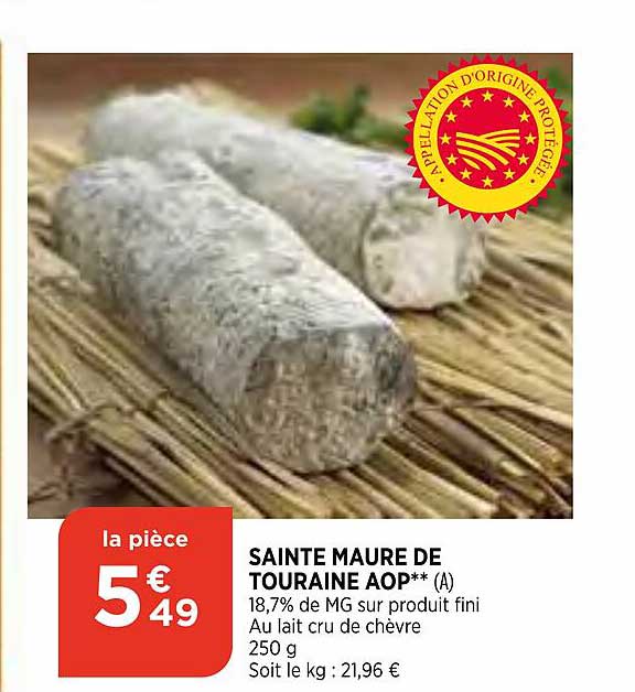 sainte maure de touraine aop