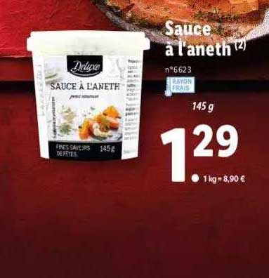 sauce à l'aneth deluxe
