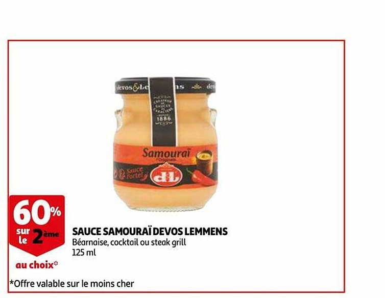 sauce samouraï devos lemmens