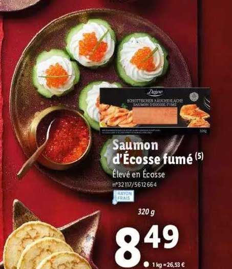 saumon d'écosse fumé deluxe