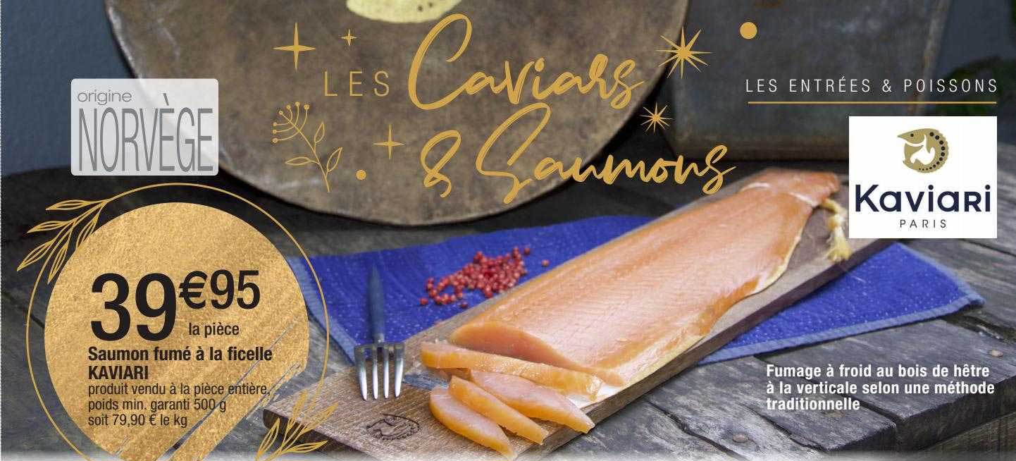 saumon fumé à la ficelle kaviari