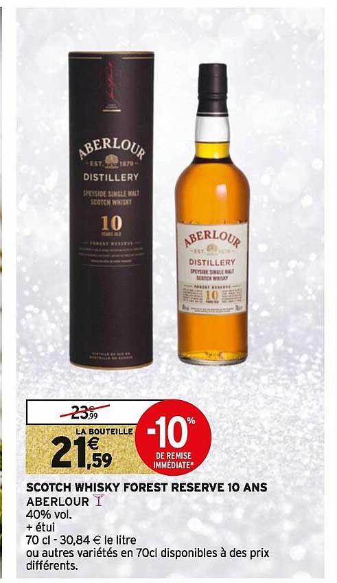 scotch whisky forest réserve 10 ans aberlour