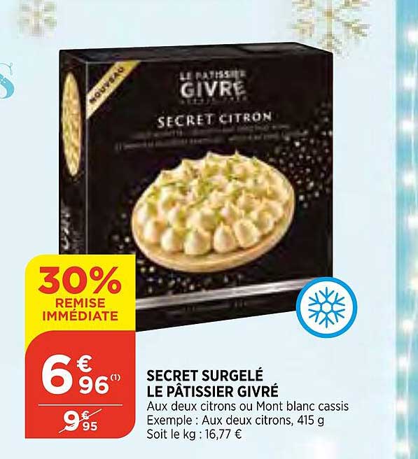 secret surgelé le pâtissier givré