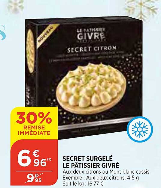 secret surgelé le pâtissier givré