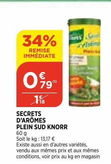 Secrets D'arômes Plein Sud Knorr