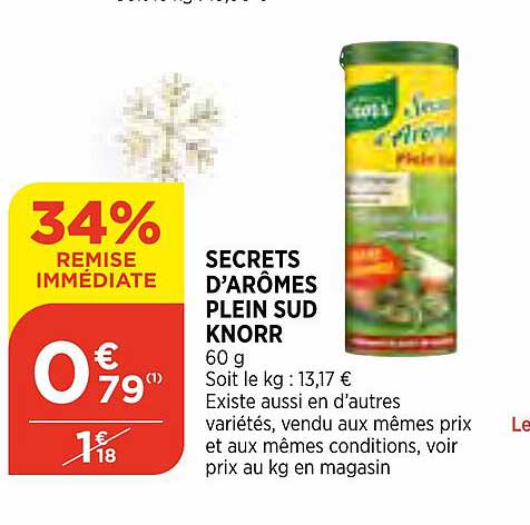 secrets d'arômes plein sud knorr