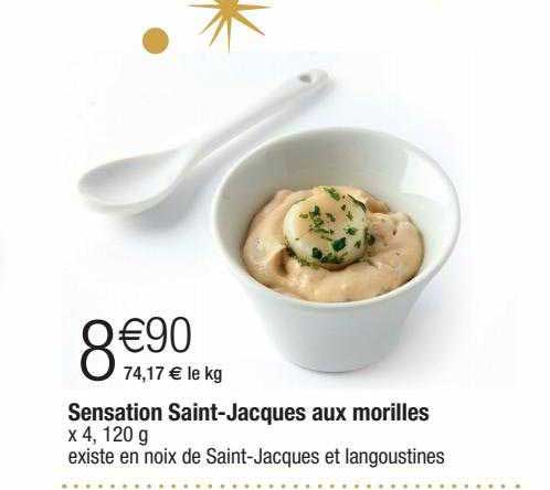 sensation saint-jacques aux morilles