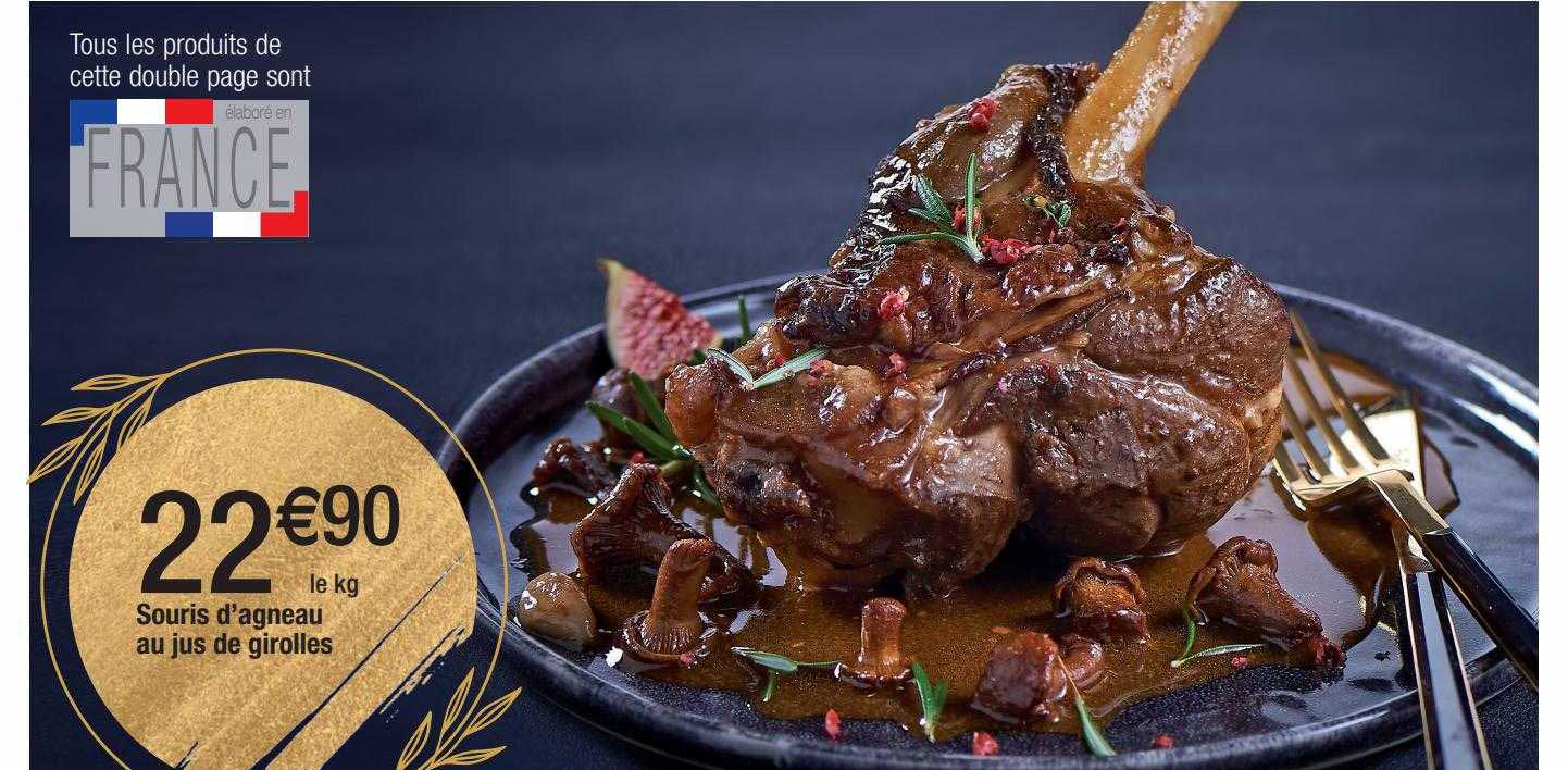 souris d'agneau au jus de girolles