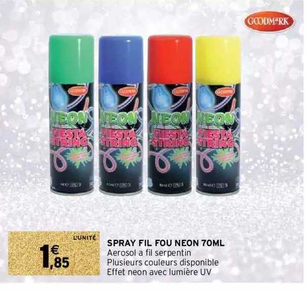 spray fil fou néon 70ml