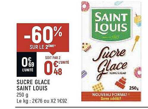 sucre glace saint louis