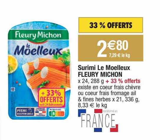 surimi le moelleux fleury michon