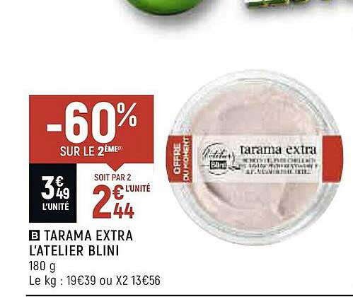 tarama extra l'atelier blini