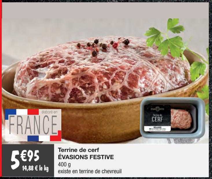 terrine de cerf évasions festive