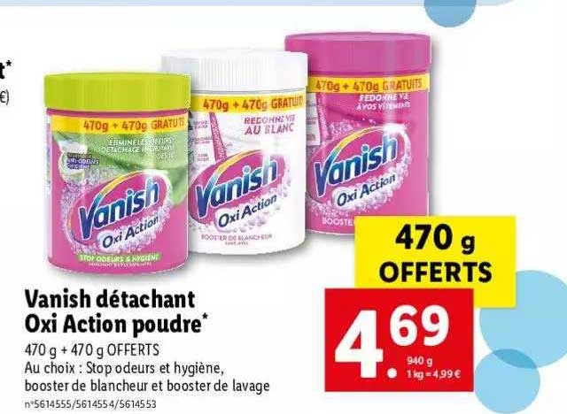 vanish détachant oxi action poudre
