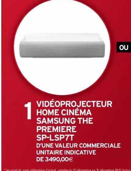 vidéoprojecteur home cinéma samsung the première sp-lsp7t