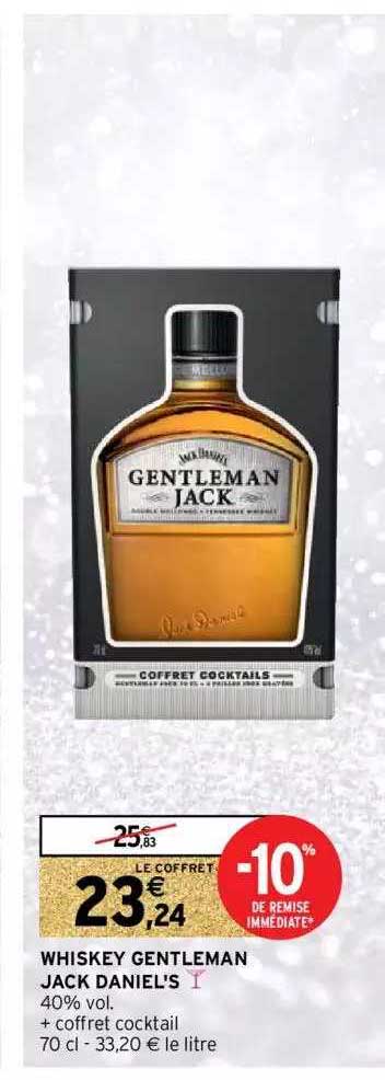 whiskey gentleman jack daniel's