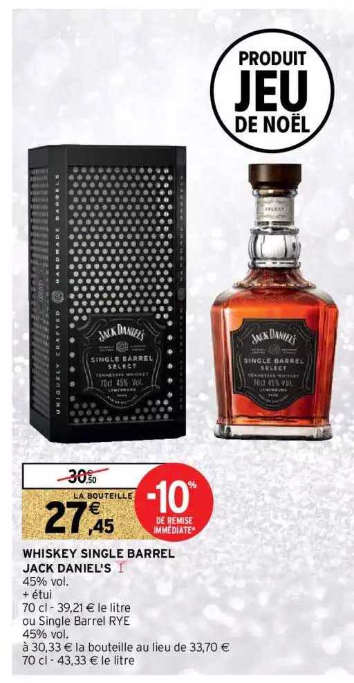 whiskey single barrel jack daniel's