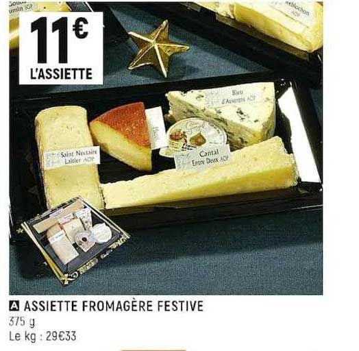 assiette fromagère festive
