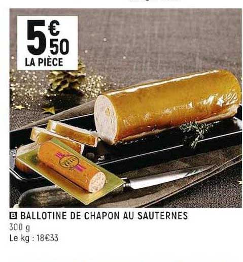 ballotine de chapon au sauternes