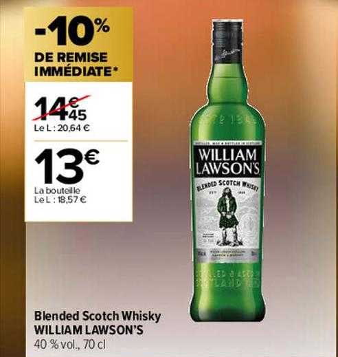 blended scotch whisky william lawson's
